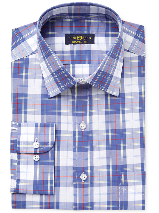 Club Room Mens Blue Dress Shirt