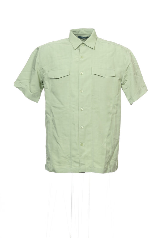 Cubavera Men's Light Green Button Down Shirt