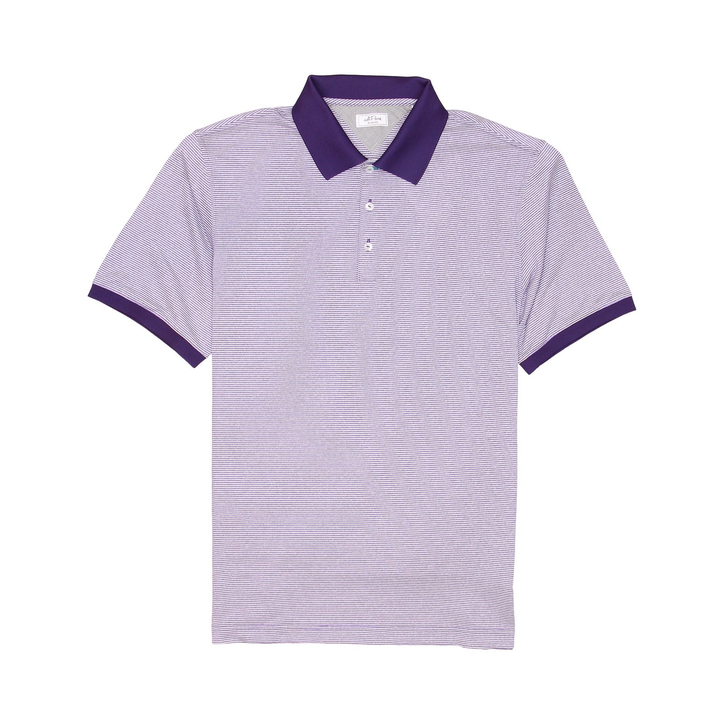 adiPURE by Adidas Men's Purple/White SS Polo Shirt