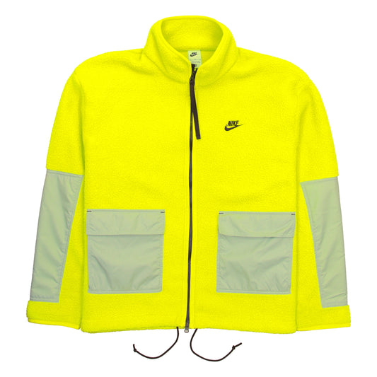 Nike Sportswear Sport Essentials+ Men's Yellow Green Full Zip Fleece Jacket