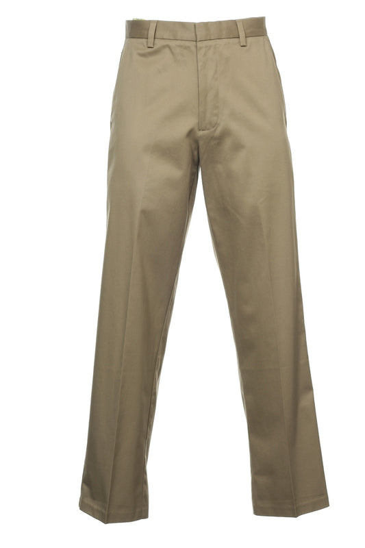 D4 by Dockers Men's Khaki Flat Front Pants