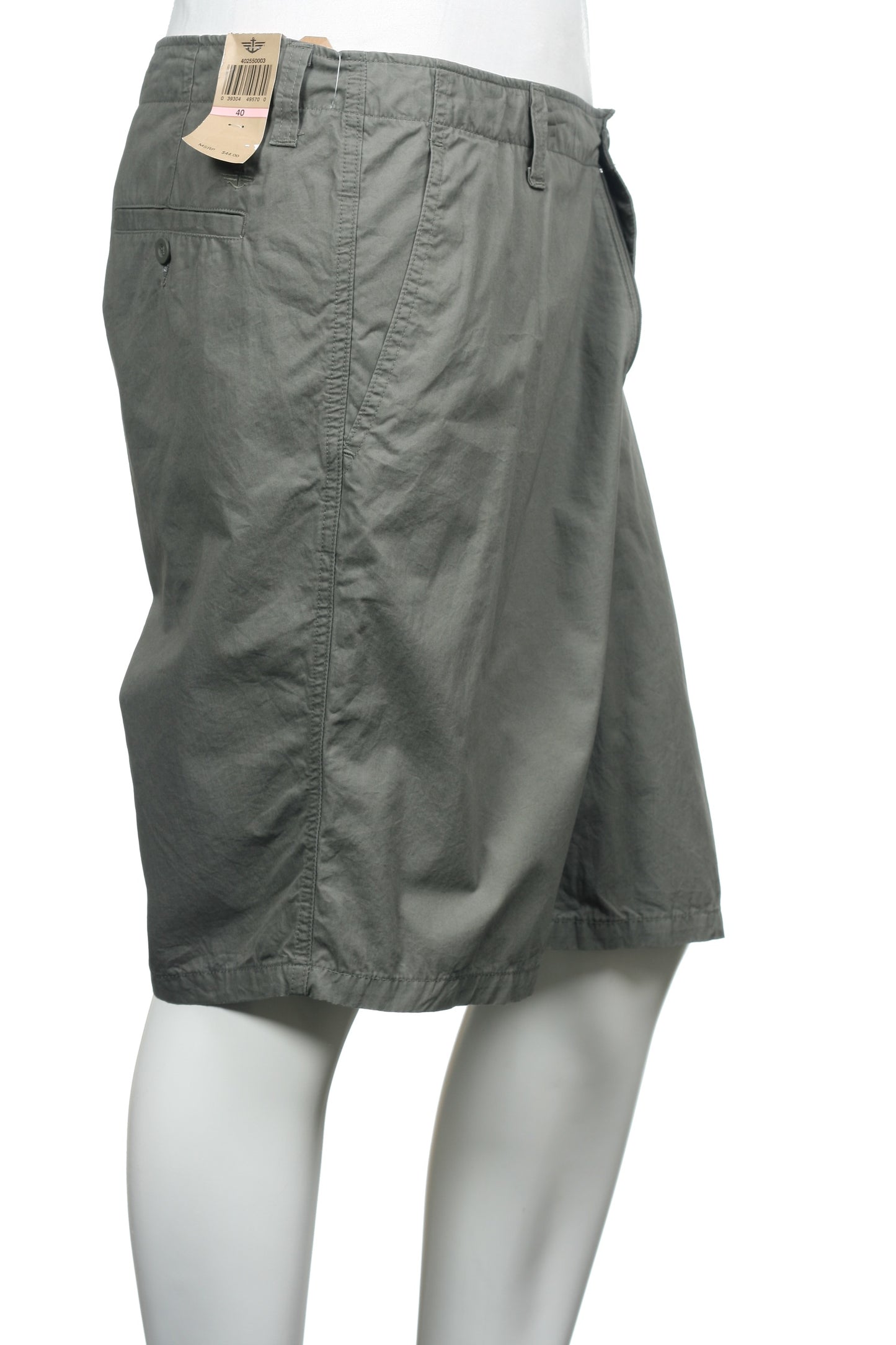 Dockers Men's Olive Green Flat Front Walking Shorts