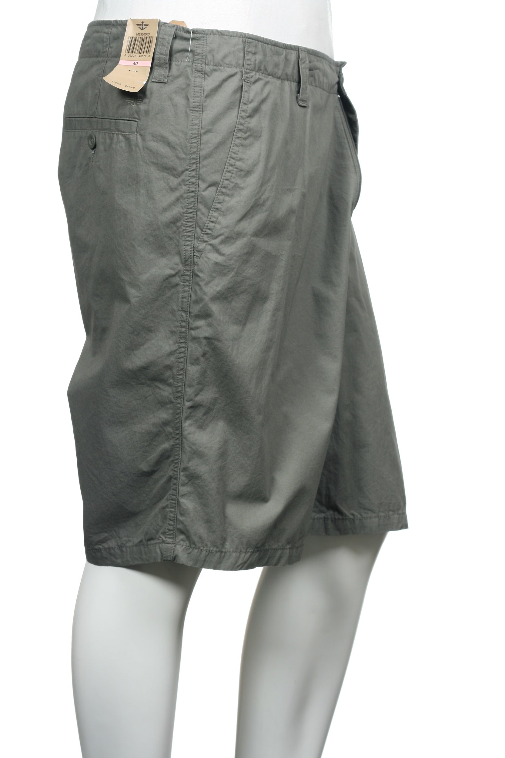 Dockers Men's Olive Green Flat Front Walking Shorts