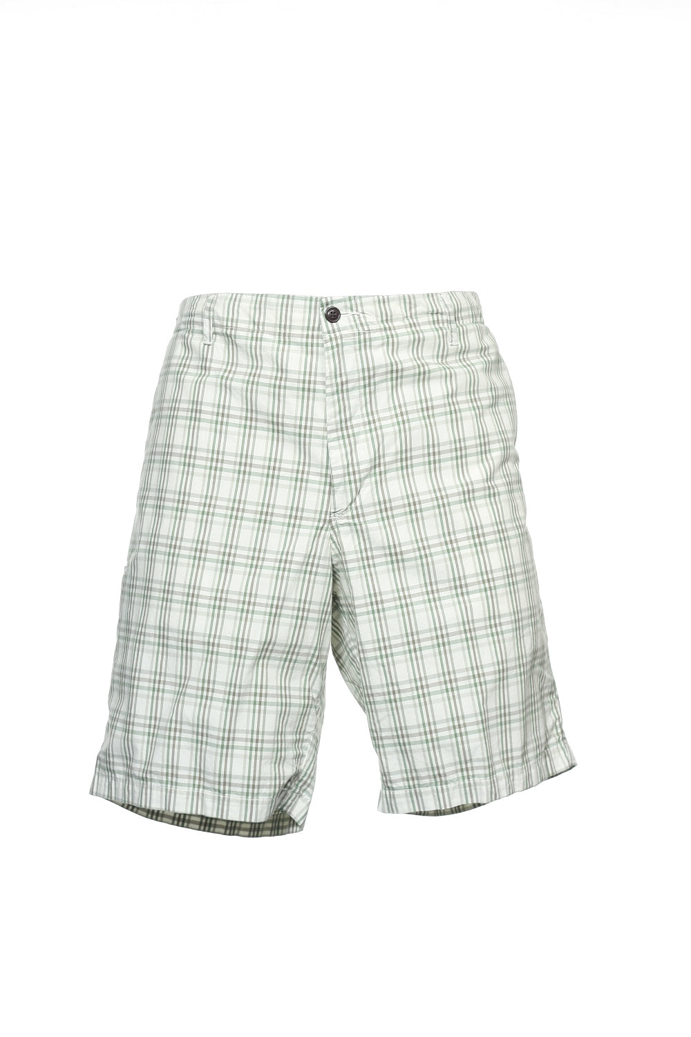 Dockers Men's Green Plaid Flat Front Walking Shorts