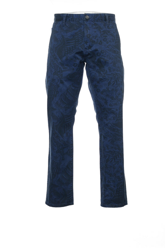 Dockers 'Alph Collection' Men's Blue Graphic Flat Front Pants
