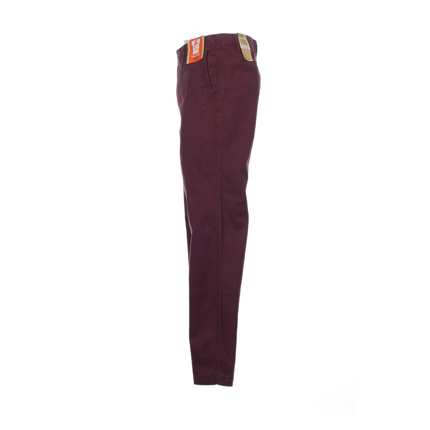 Dockers Mens Winetasting Off The Clock Khaki Straight-Fit Flat Front Pants