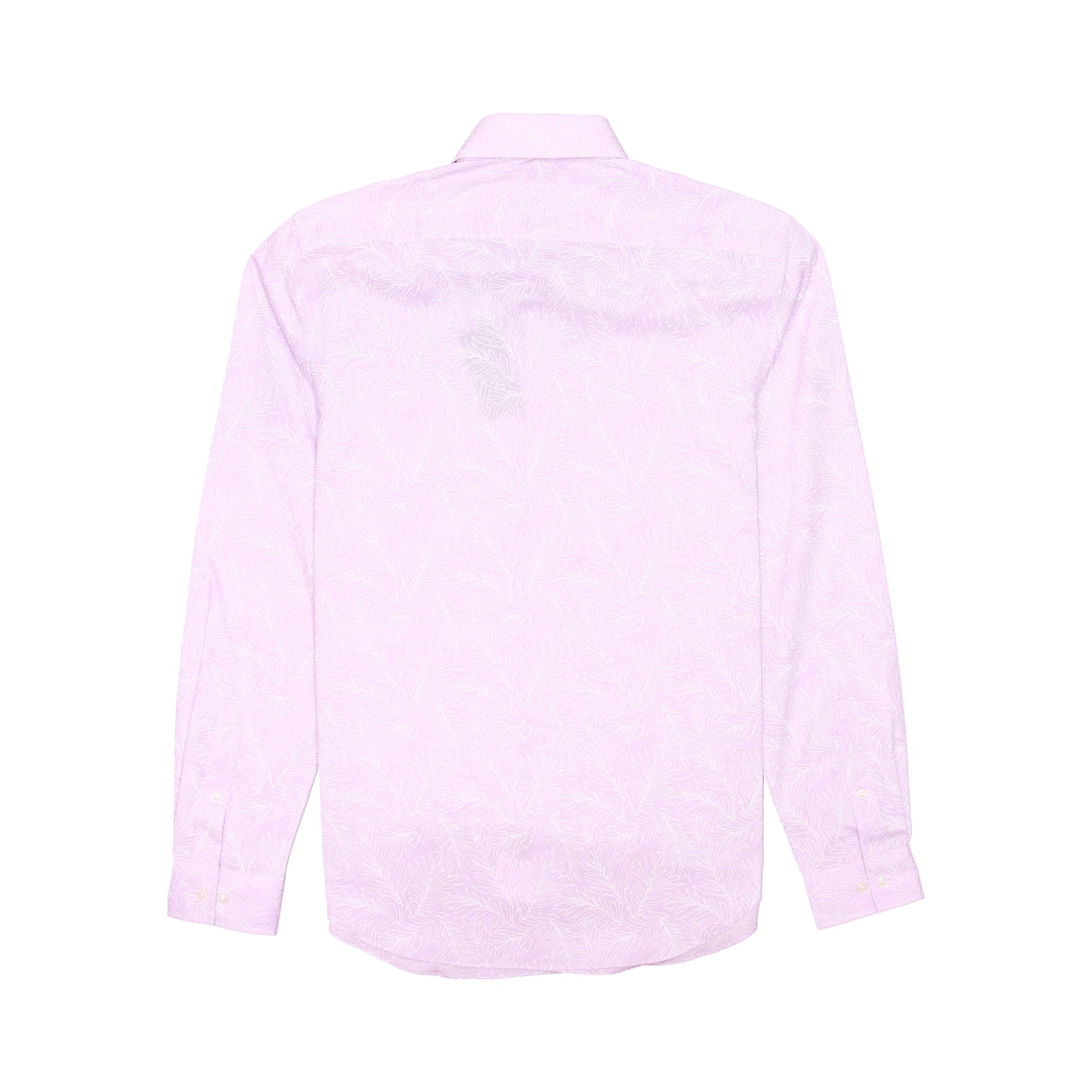 Michael Kors Mens Lilac Hawaiian Slim Fit Button Down Shirt