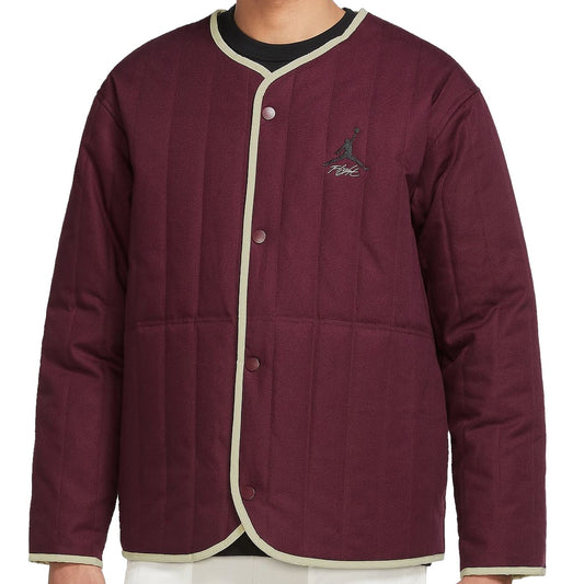 Nike Jordan Flight Heritage Mens Cherrywood Red/Rattan Liner Jacket