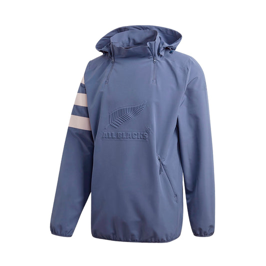 Adidas Men's Tech Ink/Grey One All Blacks All Weather Hooded Jacket
