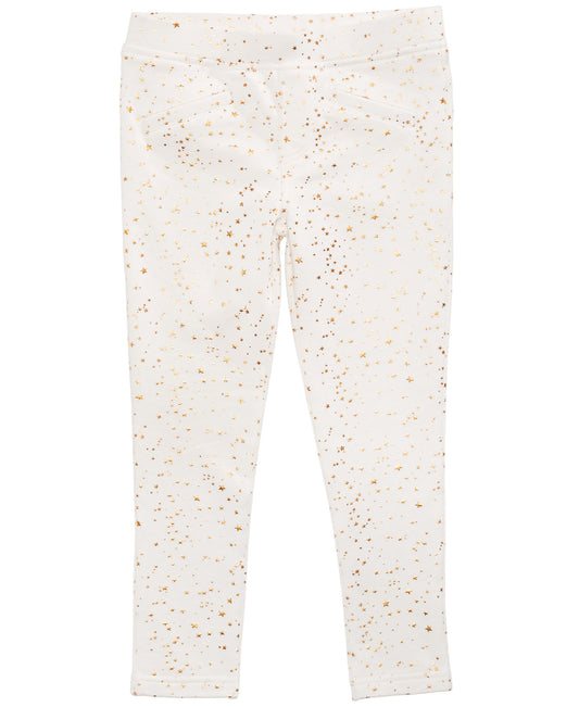 Epic Threads Baby Girls Graphic Starts Leggings Pajama Pants (3T/3, Ivory)