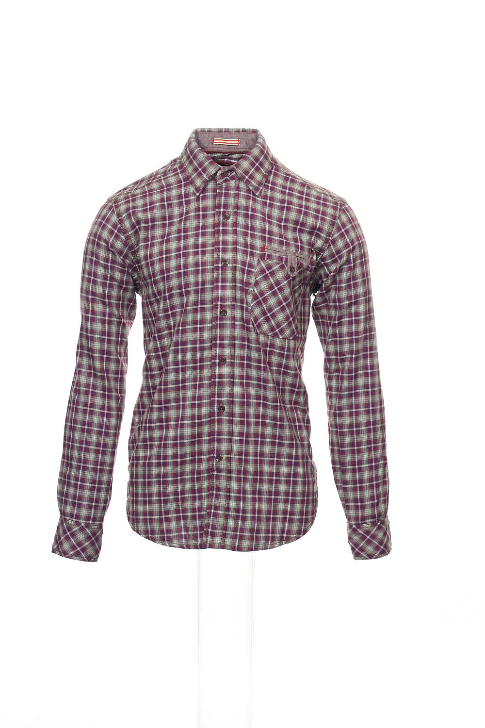 EQ by Equilibrio Men's Purple Button Down Shirt