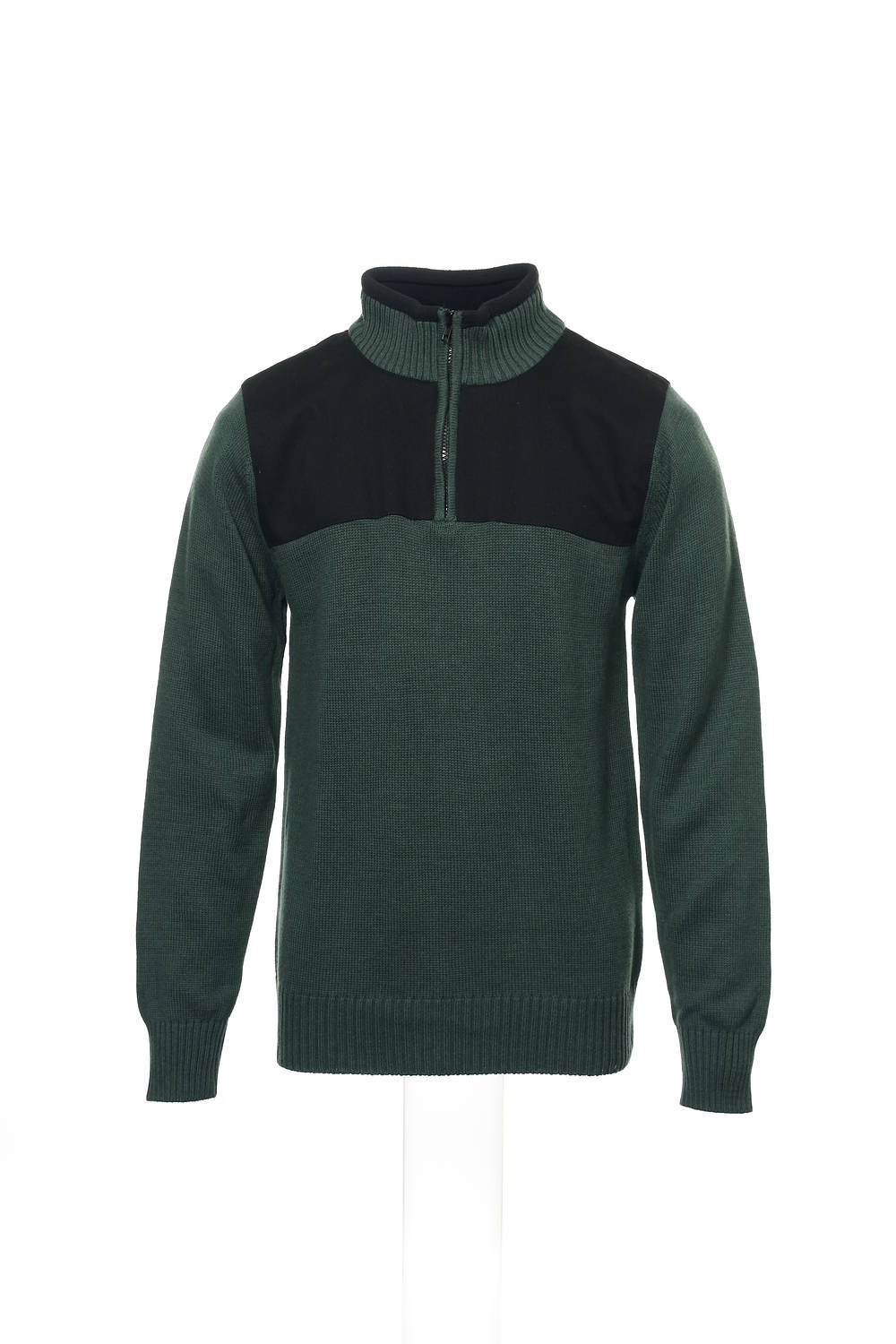 Field Gear Men's Green Half Zip Sweater