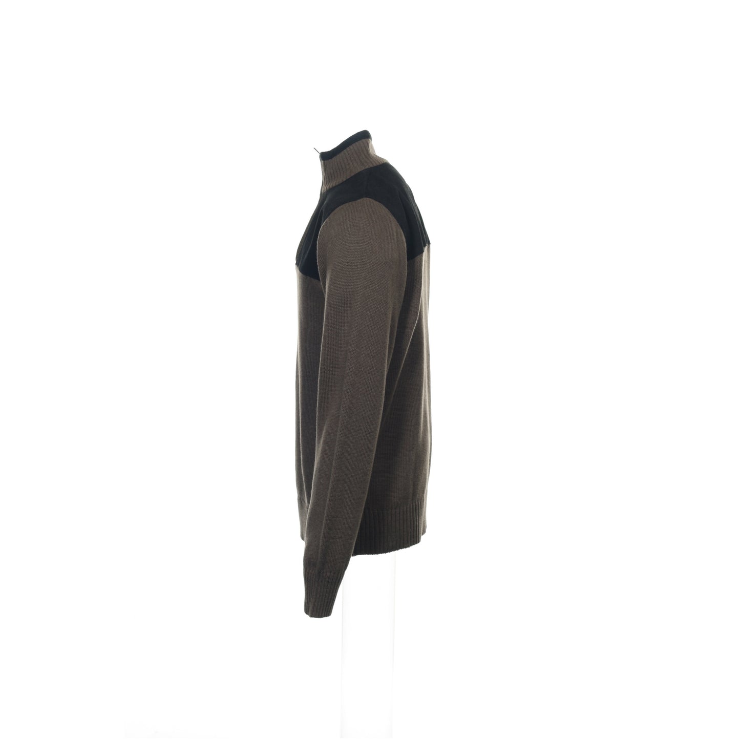Field Gear Mens Bark Knit Cotton Blend 1/2 Half Zip Sweater