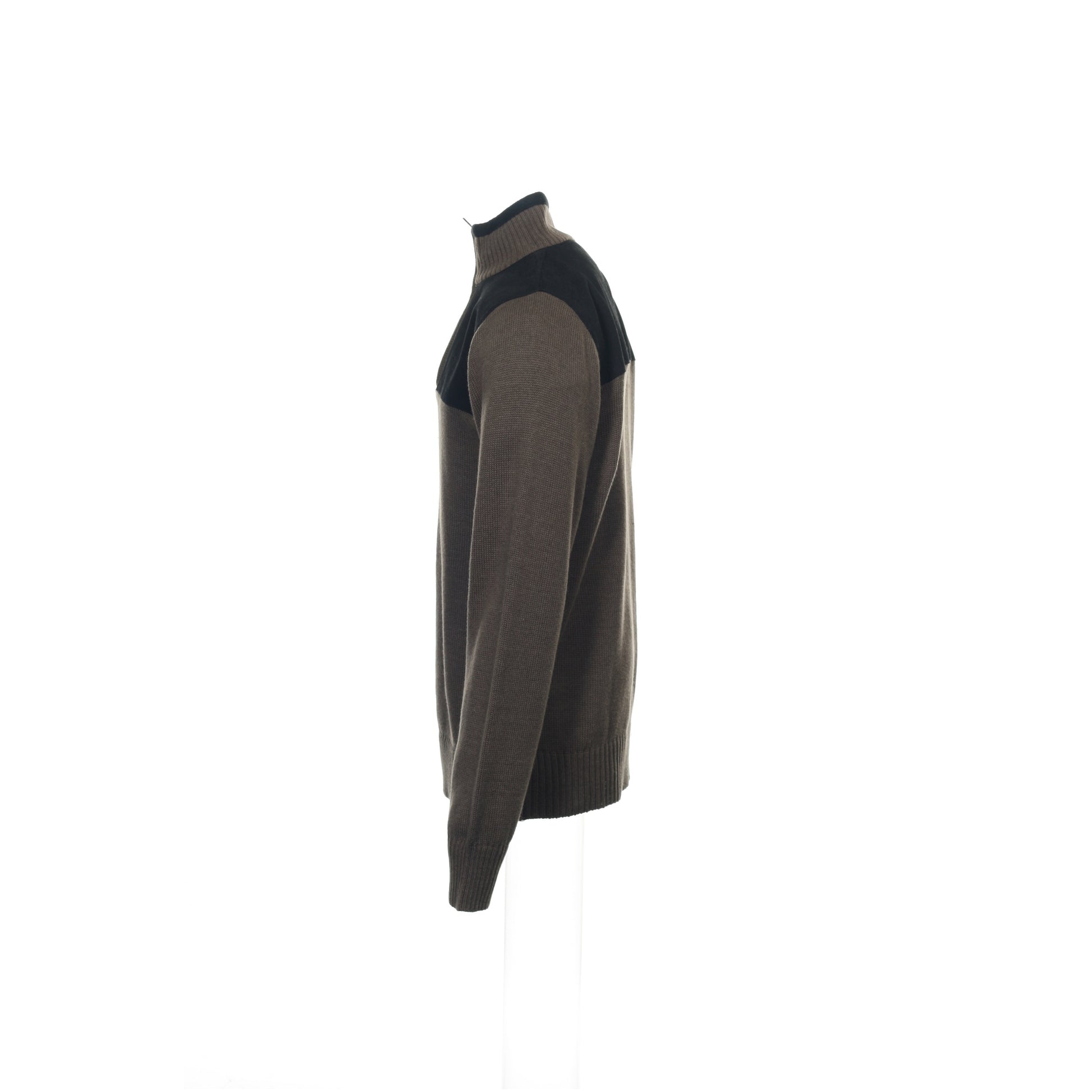 Field Gear Mens Bark Knit Cotton Blend 1/2 Half Zip Sweater