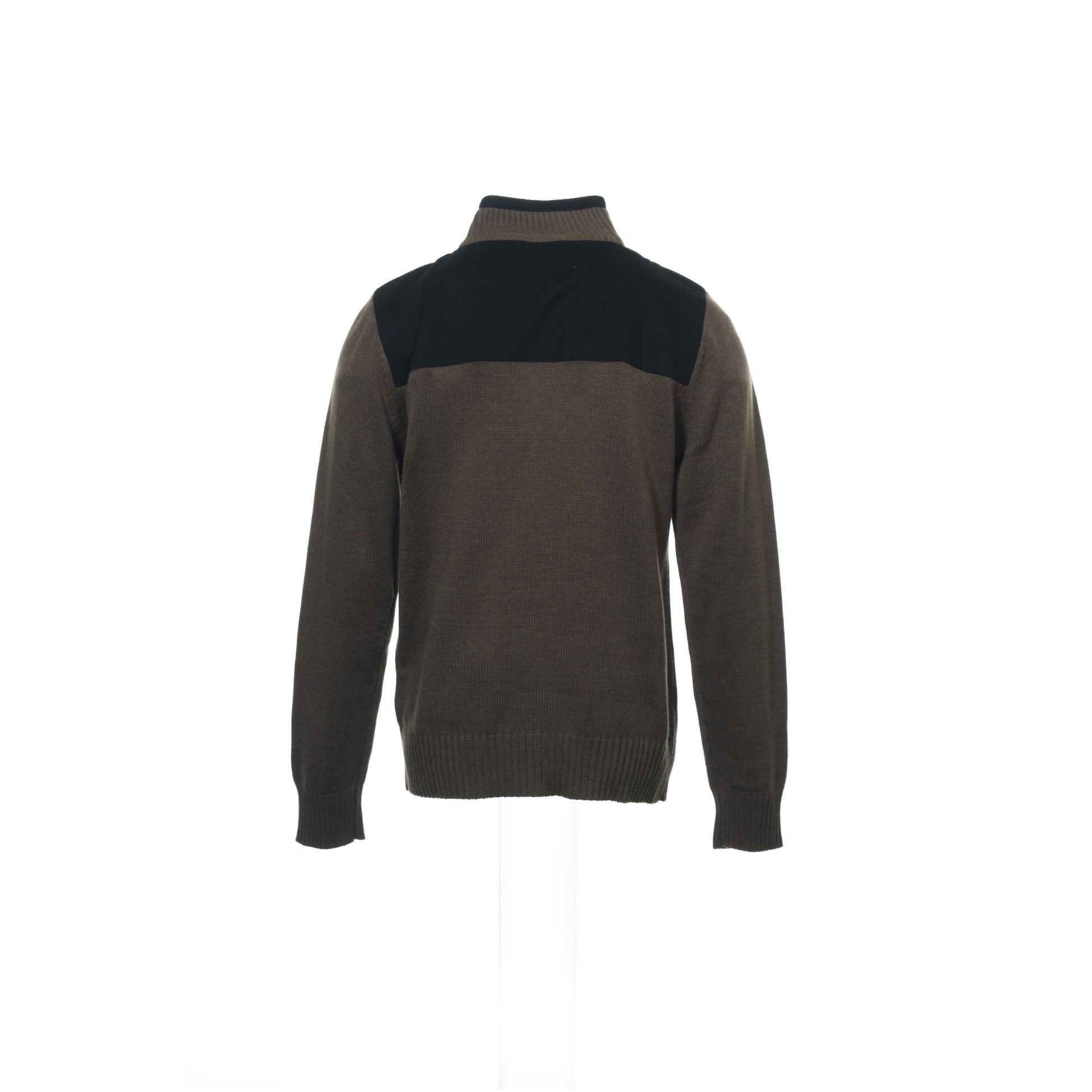 Field Gear Mens Bark Knit Cotton Blend 1/2 Half Zip Sweater