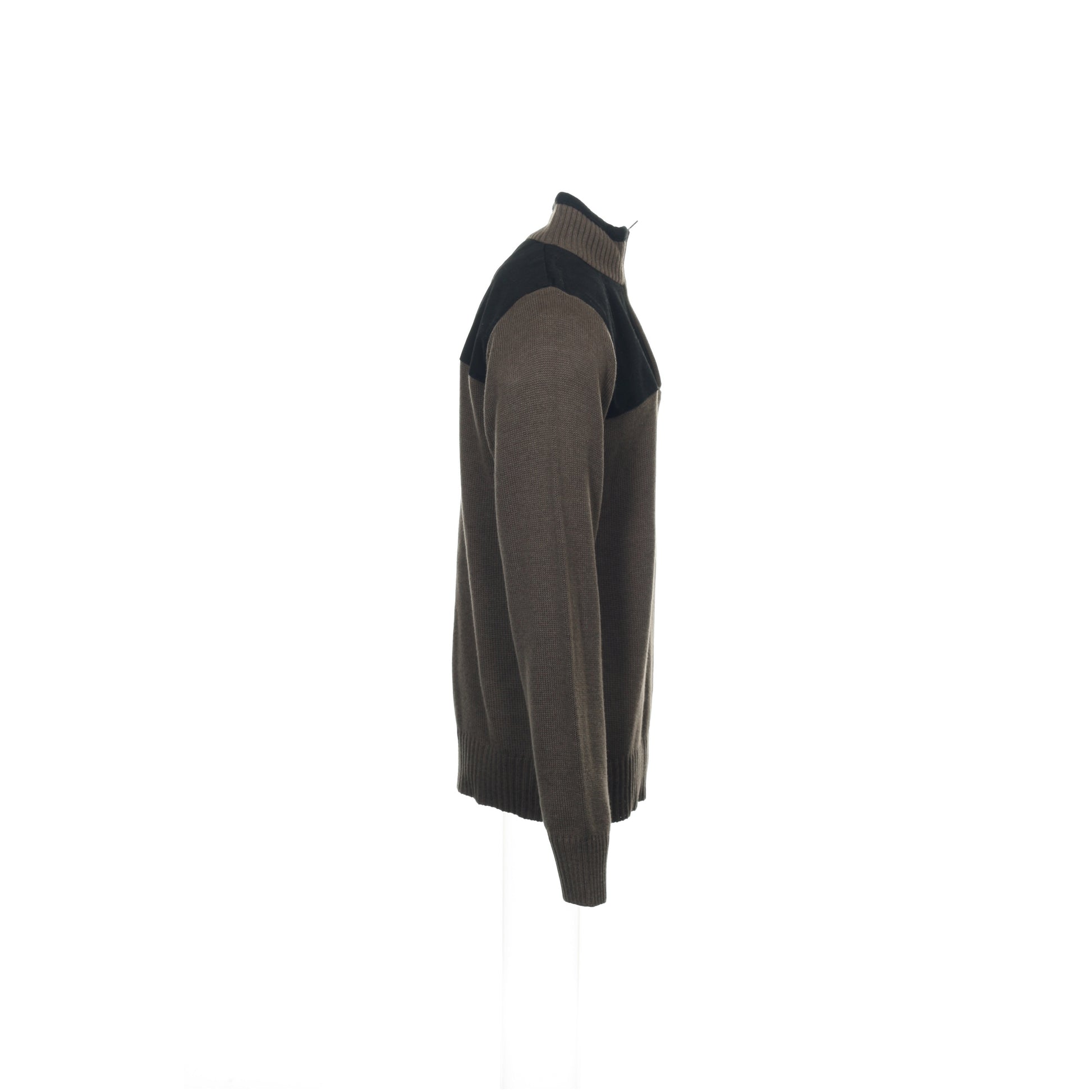 Field Gear Mens Bark Knit Cotton Blend 1/2 Half Zip Sweater