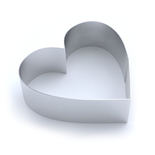 Frosted Sprinkles Heart Cookie Cutter Double-sided, Stainless Steel (Grade 316L SS)