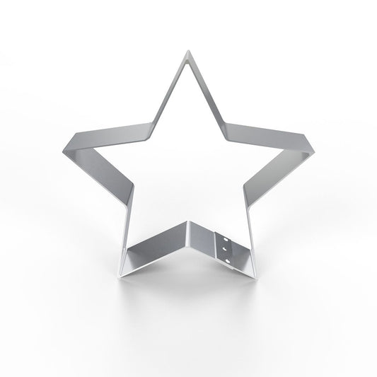 Frosted Sprinkles Double-sided Five-pointed Star Cookie Cutter, Made in USA Stainless Steel