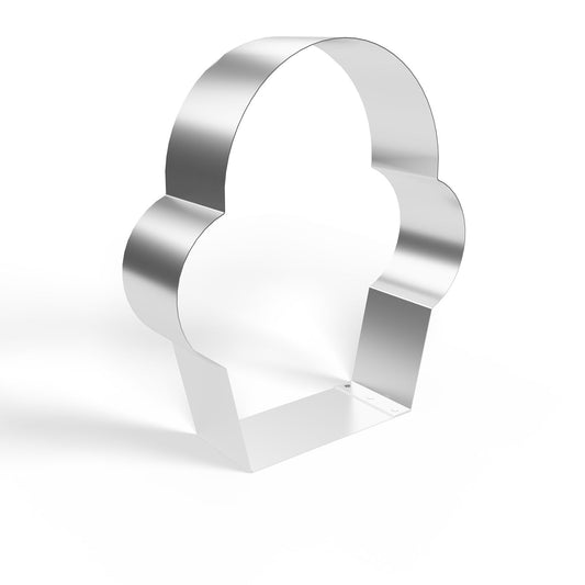 Frosted Sprinkles Double-sided Cupcake Cookie Cutter, Made in USA Stainless Steel