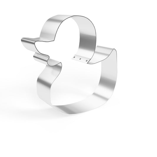 Frosted Sprinkles Double-Sided Rubber Duck Cookie Cutter, Made in US Stainless Steel
