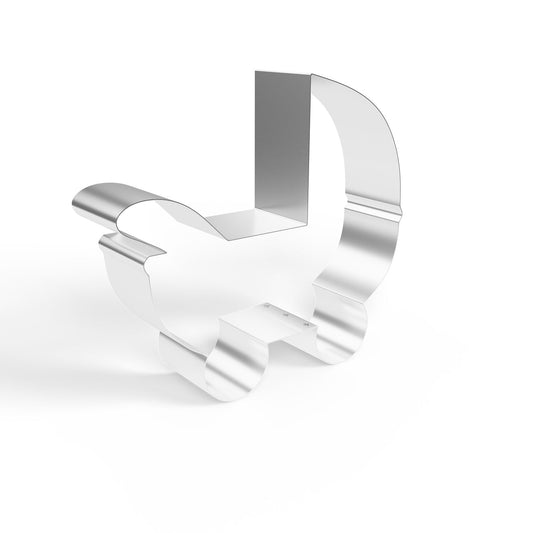 Frosted Sprinkles Double-Sided Stroller Cookie Cutter, Made in US Stainless Steel