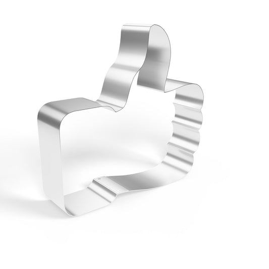 Frosted Sprinkles Double-Sided Thumbs Up Cookie Cutter, Made in US Stainless Steel