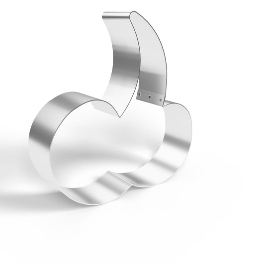 Frosted Sprinkles Double-Sided Two Cherries Cookie Cutter, Made in US Stainless Steel