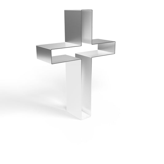 Frosted Sprinkles Double-Sided Cross Cookie Cutter, Made in US Stainless Steel