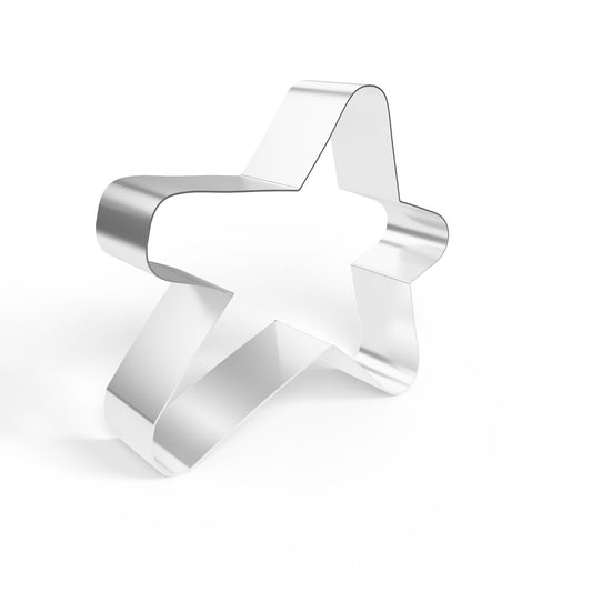Frosted Sprinkles Double-Sided Cartoon Star Cookie Cutter, Made in US Stainless Steel