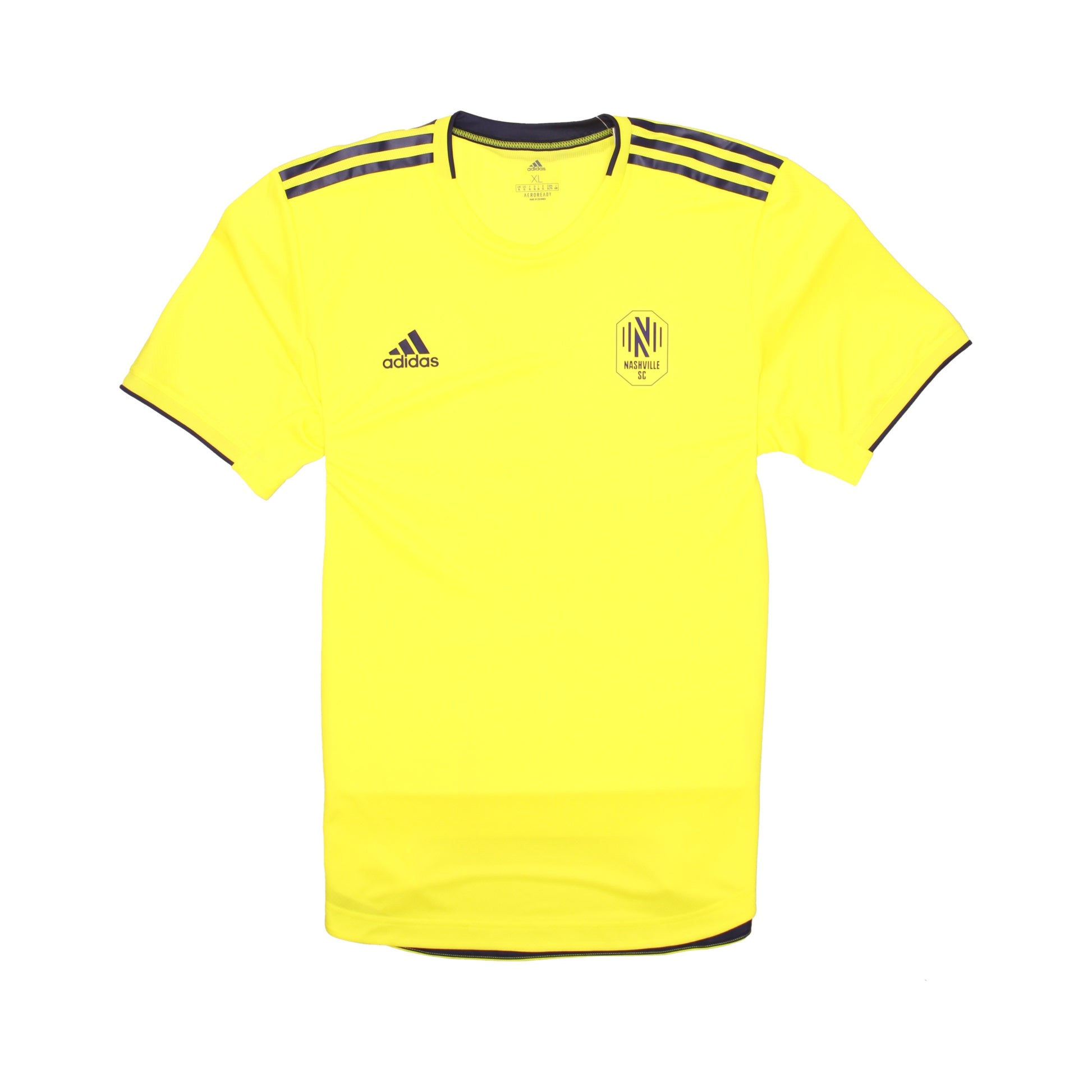 Adidas Mens Yellow Graphic MLS Nashville SC 20/21 Home Jersey