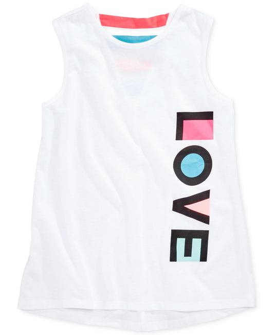 Ideology Girls White Tank Top
