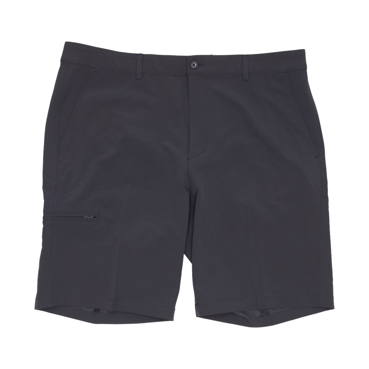 Greg Norman Easy-Care Mens Gray Flat Front Walking Shorts