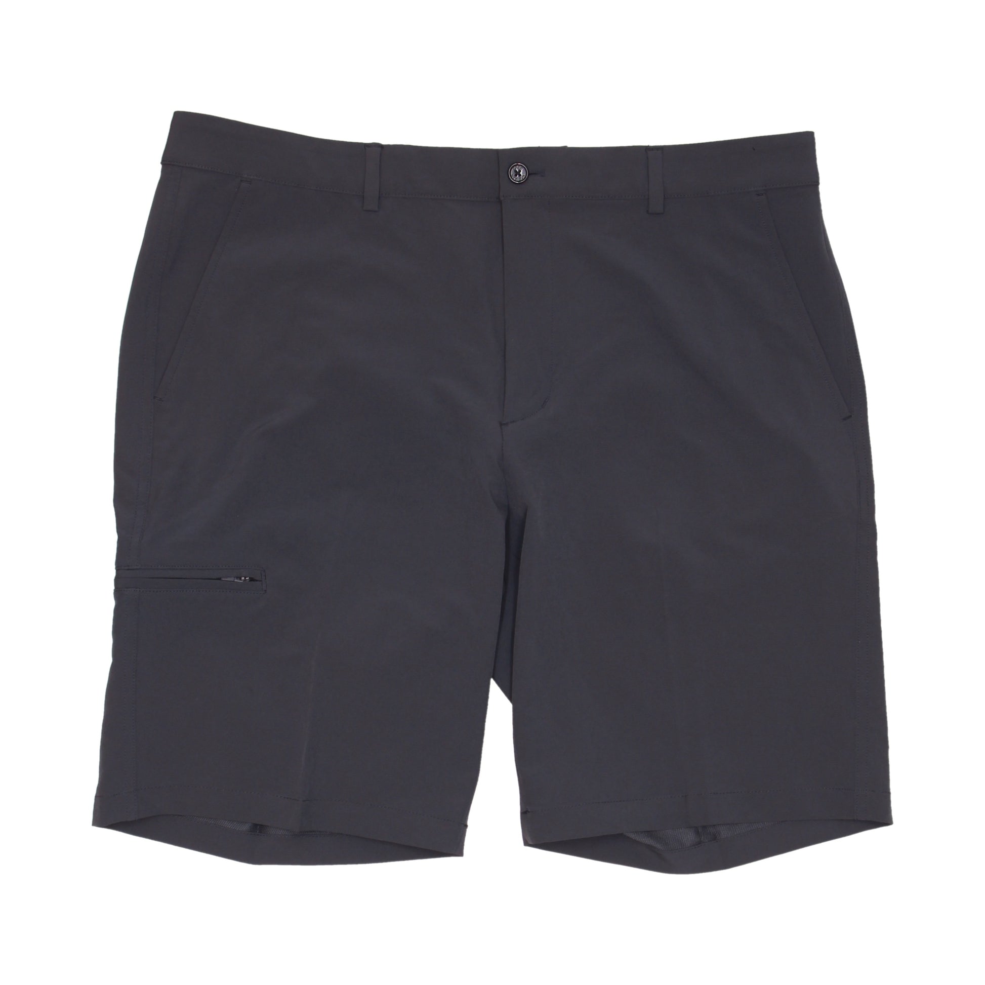 Greg Norman Easy-Care Mens Gray Flat Front Walking Shorts