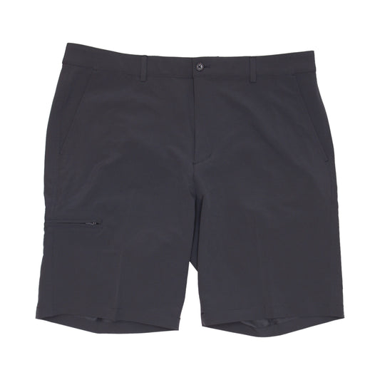 Greg Norman Easy-Care Mens Gray Flat Front Walking Shorts