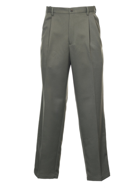 Haggar Men's Green Heather Pleated Pants