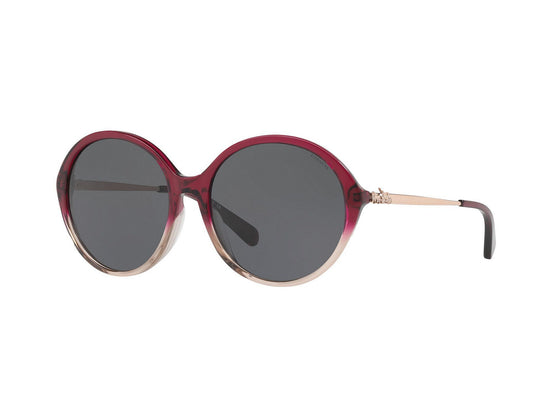 Coach HC 8214 (L1650) 547387 Red Gradient Round Sunglasses