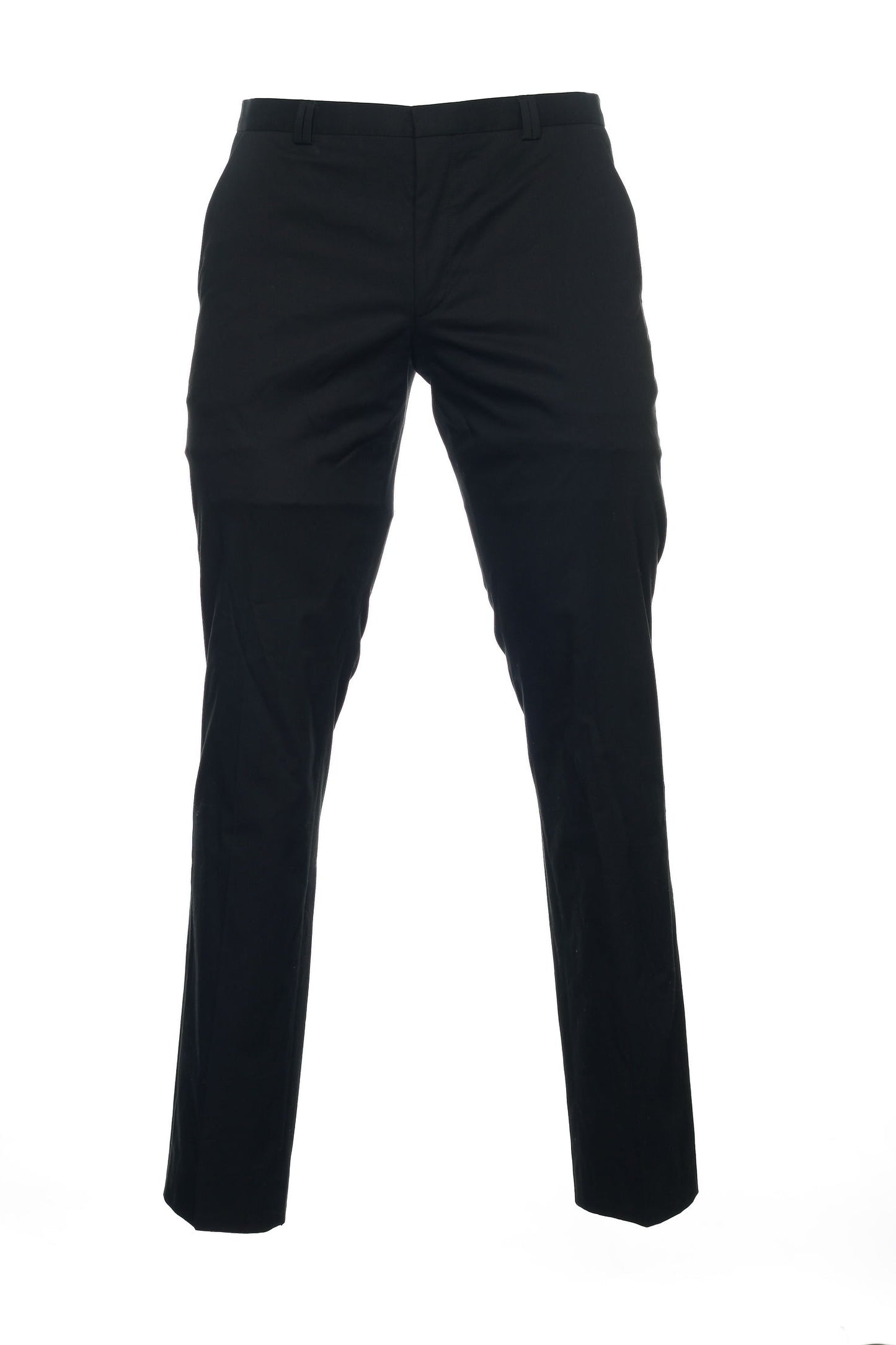 Hugo Boss Men's Black Flat Front Dress Pants