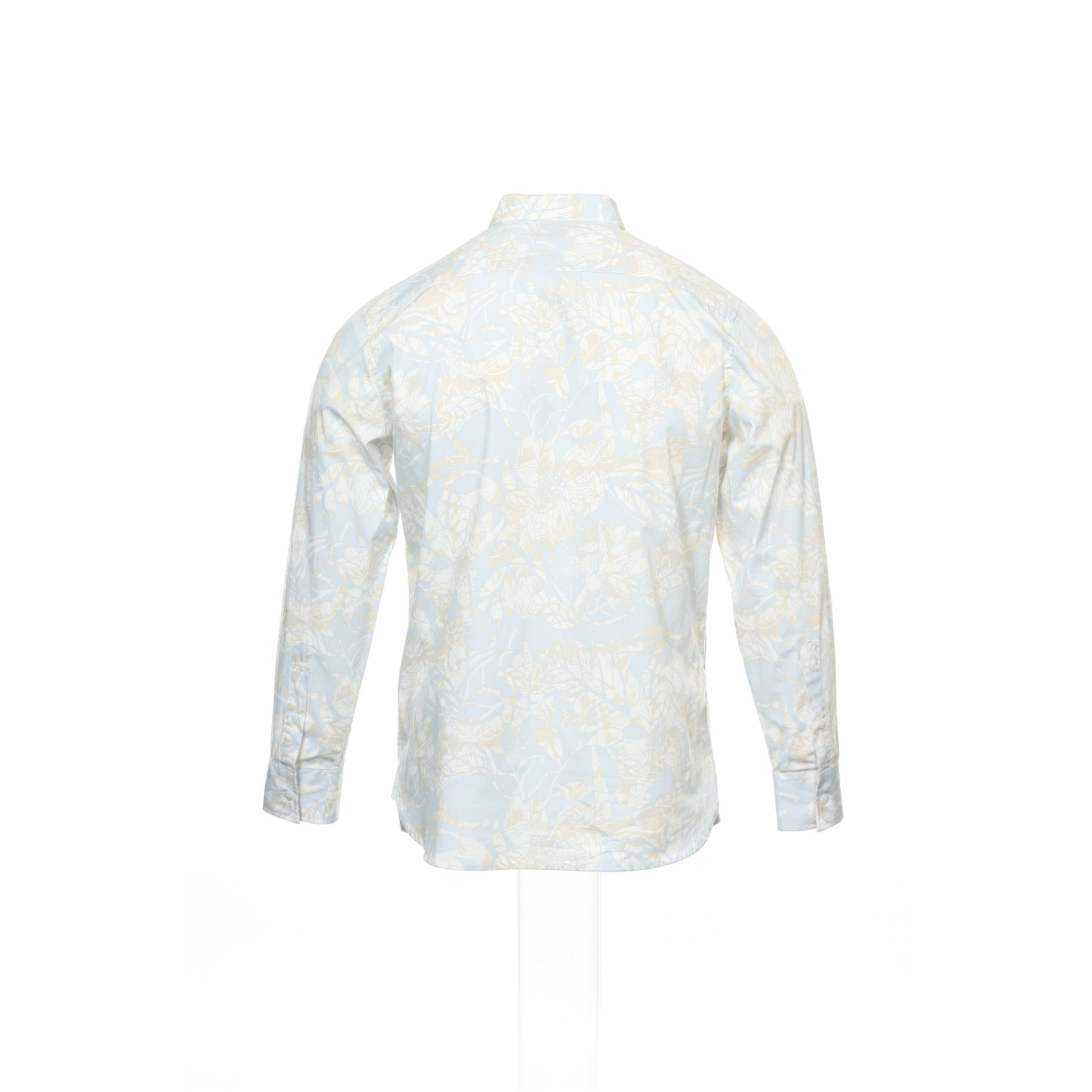 INC International Concepts Men's Light Blue Floral Button Down Shirt