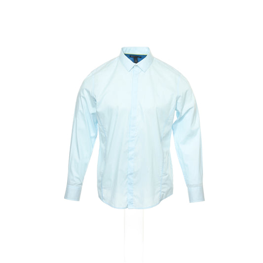 INC International Concepts Mens Light Blue Button Down Shirt