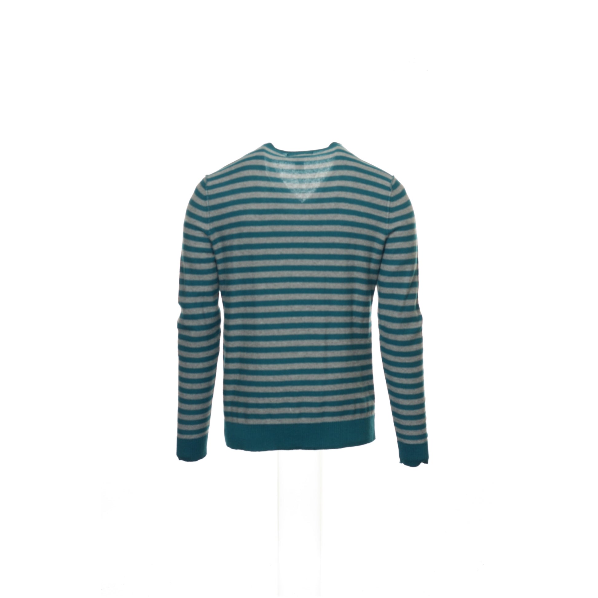 INC International Concepts Men's Green Striped V-Neck Sweater