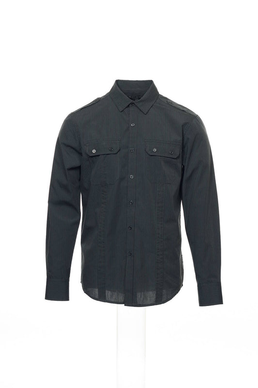 INC International Concepts Men's Gray Pinstripe Button Down Shirt