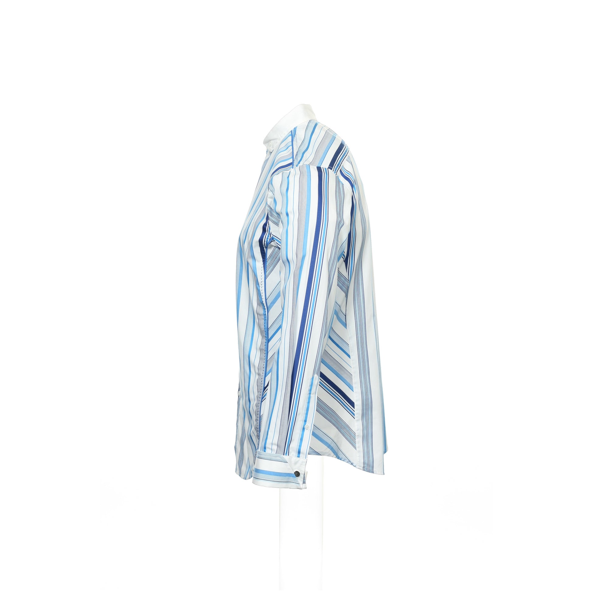 INC International Concepts Men's Light Blue Striped Button Down Shirt