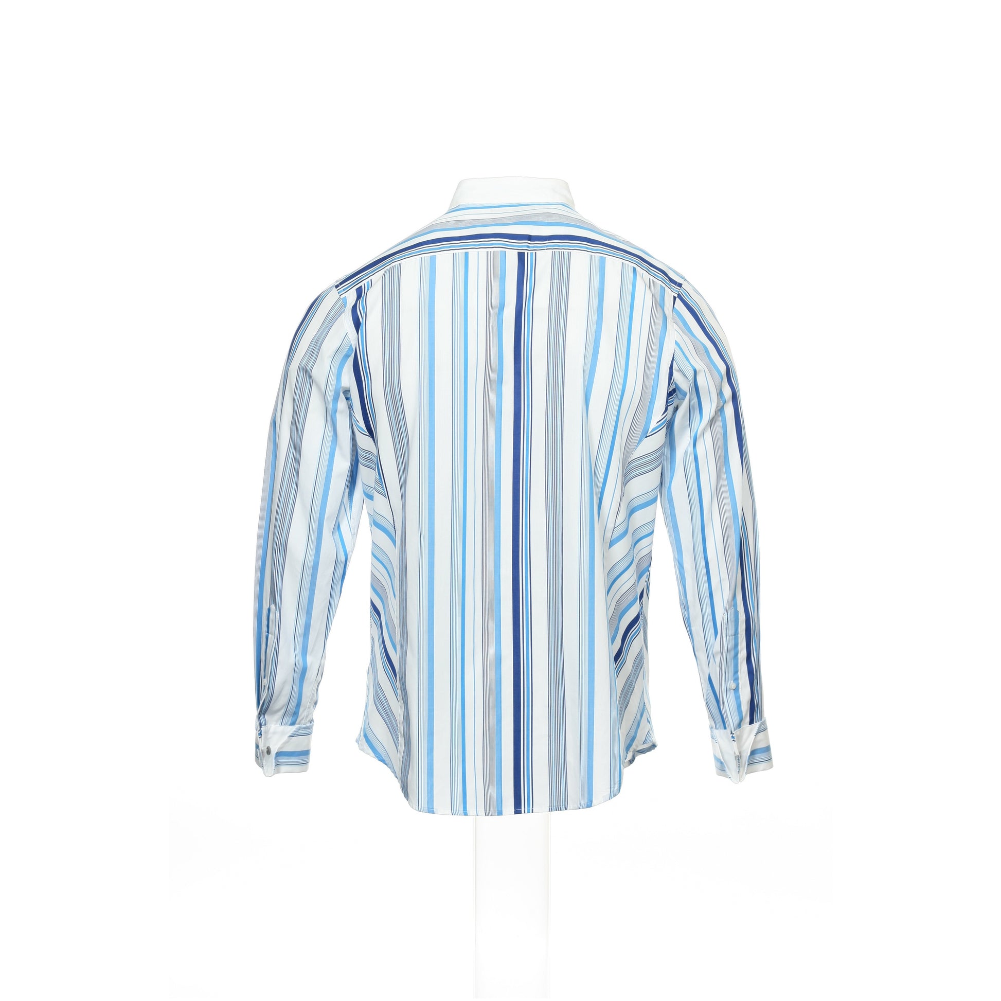 INC International Concepts Men's Light Blue Striped Button Down Shirt