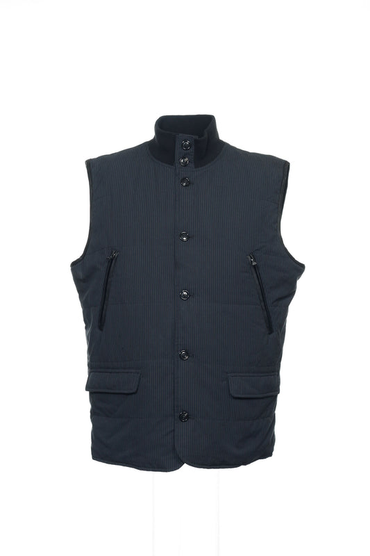INC International Concepts Men's Blue Pinstripe Insulated Vest