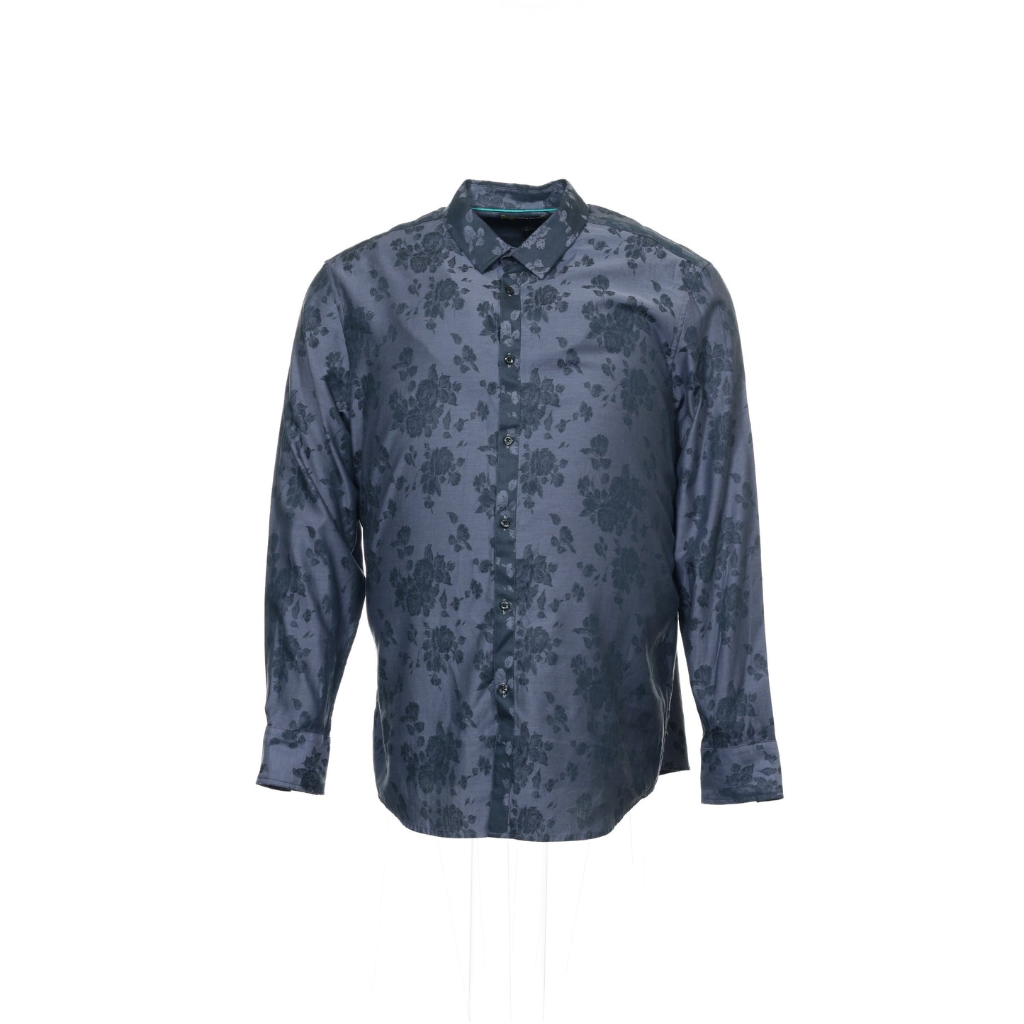 INC International Concepts Men's Blue Floral Button Down Shirt