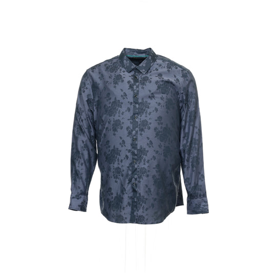 INC International Concepts Men's Blue Floral Button Down Shirt