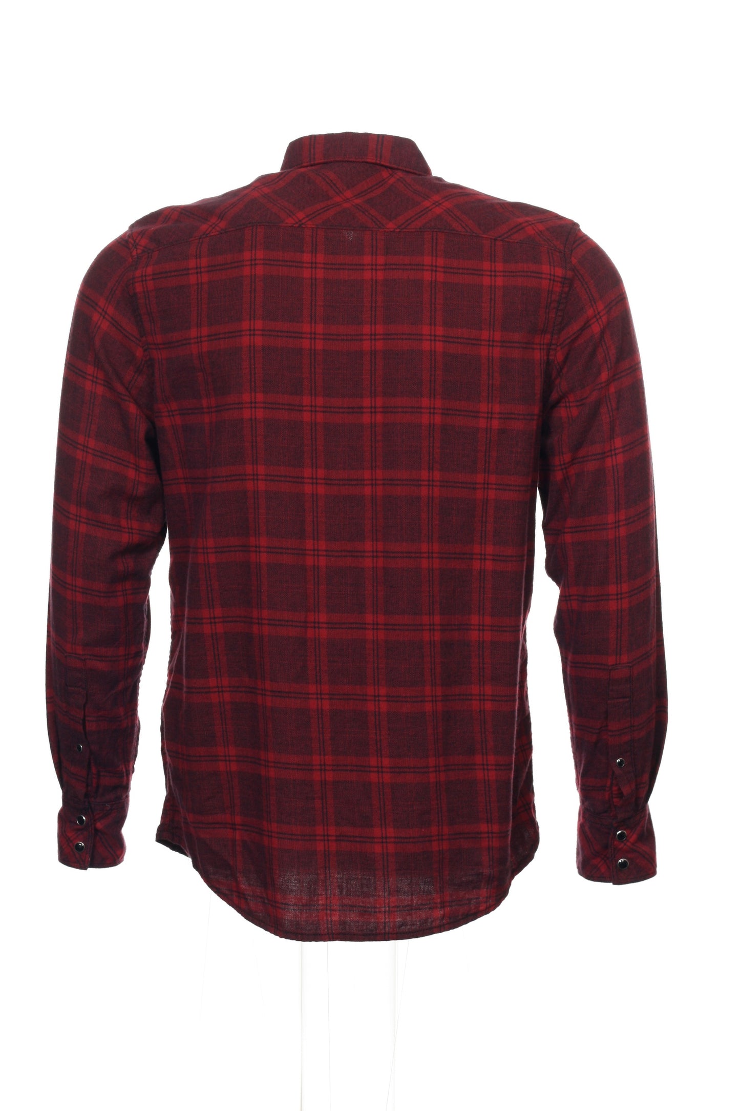 INC International Concepts Men's Bright Rhubarb Window Pane Button Down Shirt