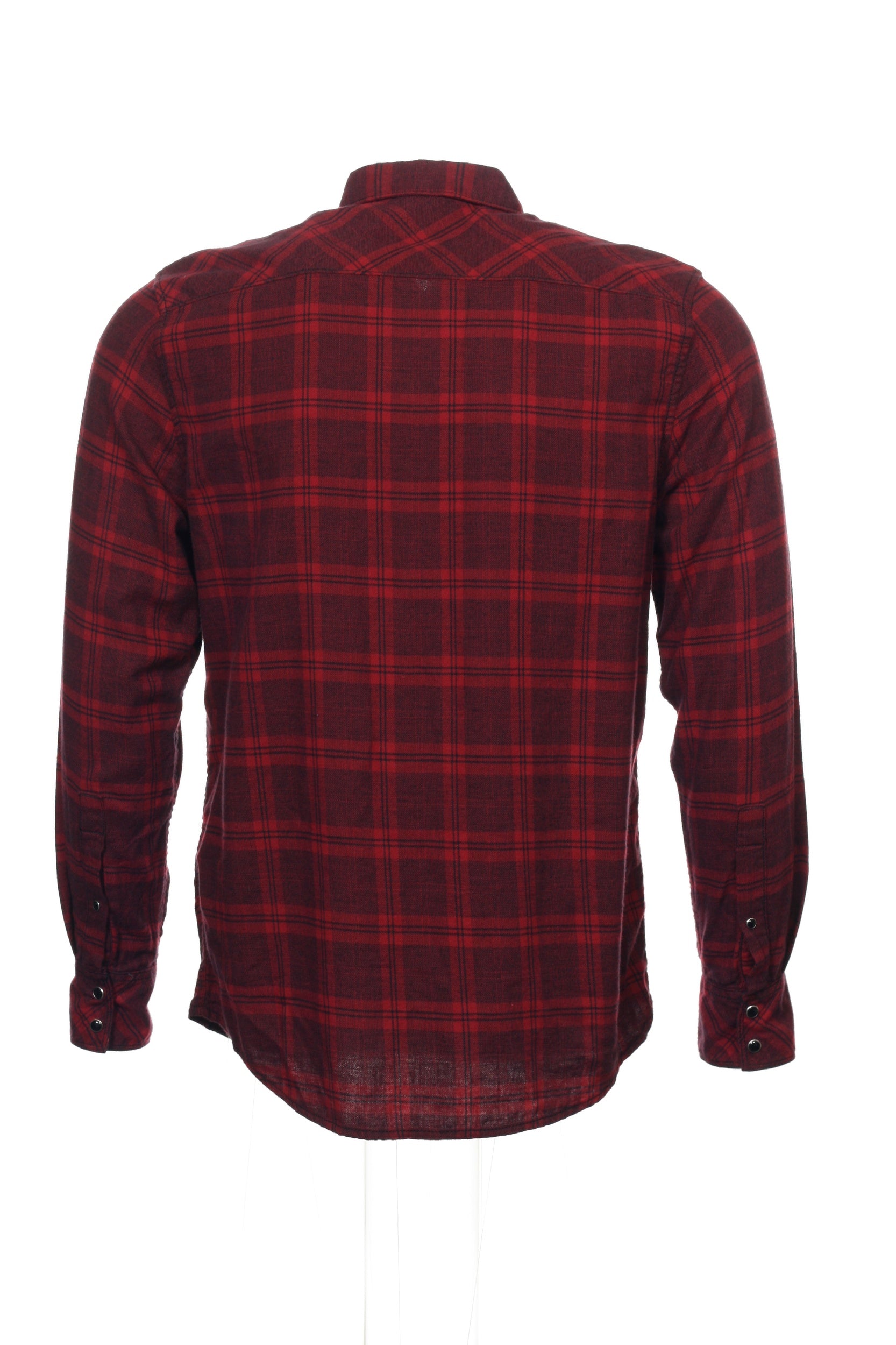 INC International Concepts Men's Bright Rhubarb Window Pane Button Down Shirt
