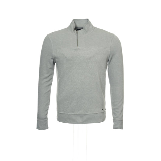 INC International Concepts Men's Light Gray Heather Half Zip Sweatshirt