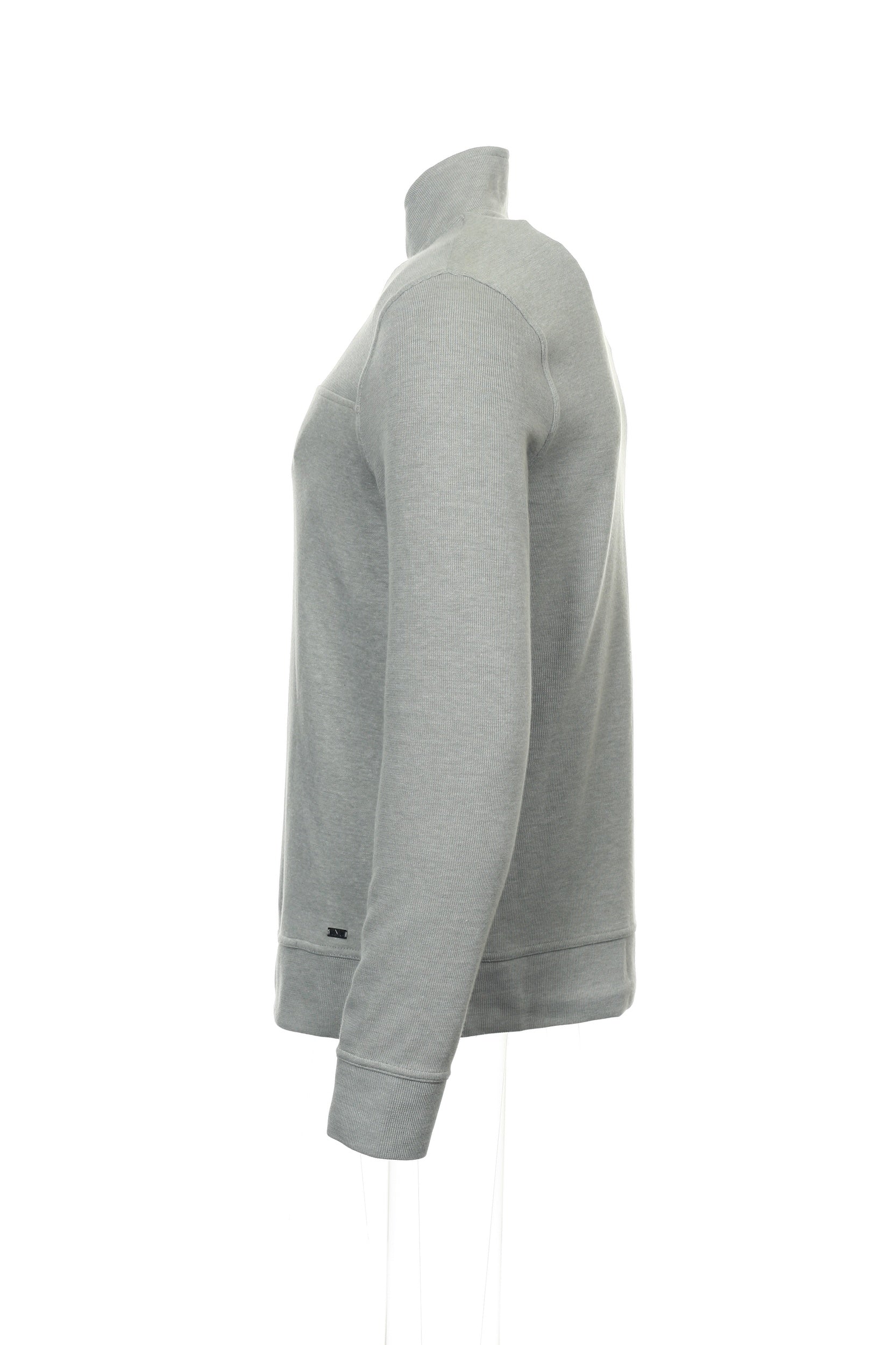 INC International Concepts Men's Light Gray Heather Half Zip Sweatshirt